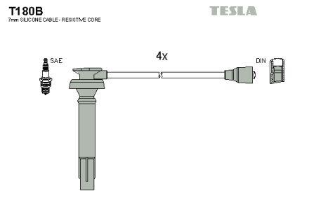 Tesla T180B Zündkabel kit T180B: Kaufen Sie zu einem guten Preis in Polen bei 2407.PL!