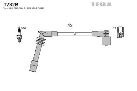Tesla T282B Провода высоковольтные, комплект T282B: Отличная цена - Купить в Польше на 2407.PL!