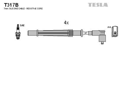 Tesla T317B Przewody wysokiego napięcia, komplet T317B: Dobra cena w Polsce na 2407.PL - Kup Teraz!