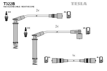 Tesla T322B Przewody wysokiego napięcia, komplet T322B: Dobra cena w Polsce na 2407.PL - Kup Teraz!