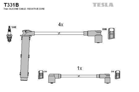 Tesla T331B Przewody wysokiego napięcia, komplet T331B: Dobra cena w Polsce na 2407.PL - Kup Teraz!