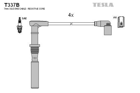 Tesla T337B Провода высоковольтные, комплект T337B: Отличная цена - Купить в Польше на 2407.PL!