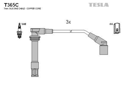 Tesla T365C Ignition cable kit T365C: Buy near me in Poland at 2407.PL - Good price!