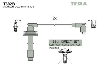 Tesla T382B Przewody wysokiego napięcia, komplet T382B: Dobra cena w Polsce na 2407.PL - Kup Teraz!