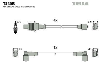 Tesla T435B Провода высоковольтные, комплект T435B: Отличная цена - Купить в Польше на 2407.PL!