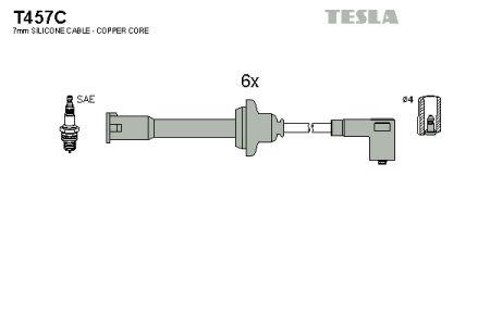 Tesla T457C Przewody wysokiego napięcia, komplet T457C: Dobra cena w Polsce na 2407.PL - Kup Teraz!