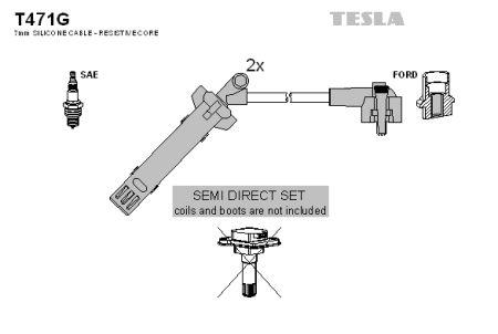 Tesla T471G Провода высоковольтные, комплект T471G: Купить в Польше - Отличная цена на 2407.PL!