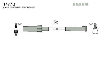 Tesla T477B Дроти високовольтні, комплект T477B: Приваблива ціна - Купити у Польщі на 2407.PL!