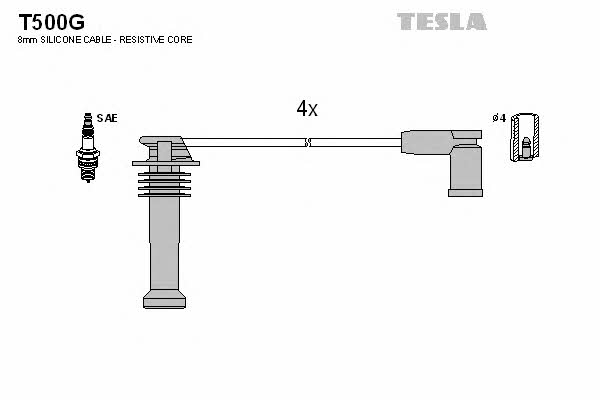 Tesla T500G Ignition cable kit T500G: Buy near me at 2407.PL in Poland at an Affordable price!