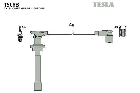 Tesla T506B Ignition cable kit T506B: Buy near me in Poland at 2407.PL - Good price!