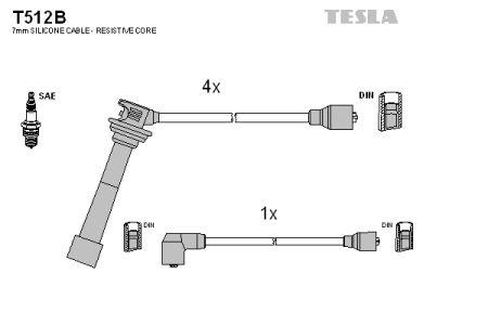 Tesla T512B Ignition cable kit T512B: Buy near me in Poland at 2407.PL - Good price!