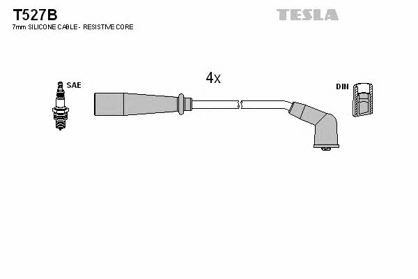Tesla T527B Провода высоковольтные, комплект T527B: Отличная цена - Купить в Польше на 2407.PL!