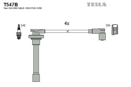 Tesla T547B Przewody wysokiego napięcia, komplet T547B: Dobra cena w Polsce na 2407.PL - Kup Teraz!