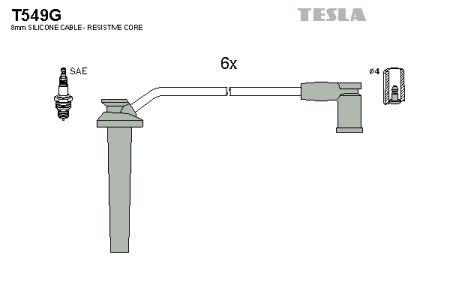 Tesla T549G Провода высоковольтные, комплект T549G: Отличная цена - Купить в Польше на 2407.PL!