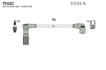 Tesla T552C Ignition cable kit T552C: Buy near me in Poland at 2407.PL - Good price!