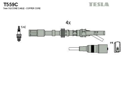 Tesla T559C Дроти високовольтні, комплект T559C: Приваблива ціна - Купити у Польщі на 2407.PL!