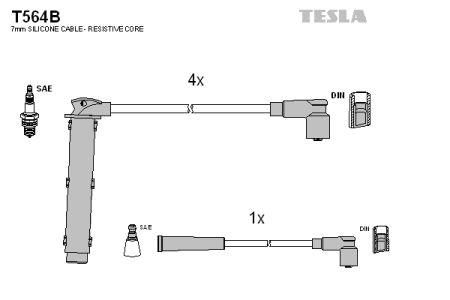 Tesla T564B Zündkabel kit T564B: Kaufen Sie zu einem guten Preis in Polen bei 2407.PL!