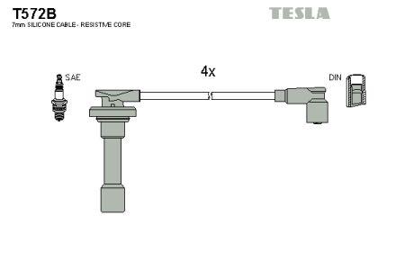 Tesla T572B Zündkabel kit T572B: Kaufen Sie zu einem guten Preis in Polen bei 2407.PL!