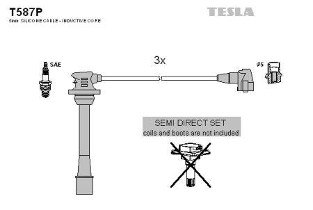 Tesla T587P Ignition cable kit T587P: Buy near me in Poland at 2407.PL - Good price!