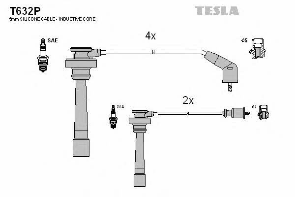 Zündkabel kit Tesla T632P