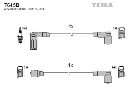 Tesla T645B Przewody wysokiego napięcia, komplet T645B: Dobra cena w Polsce na 2407.PL - Kup Teraz!