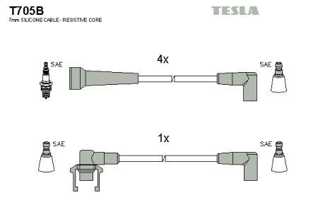 Tesla T705B Ignition cable kit T705B: Buy near me in Poland at 2407.PL - Good price!