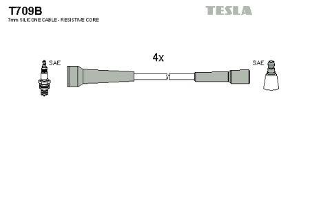 Tesla T709B Przewody wysokiego napięcia, komplet T709B: Dobra cena w Polsce na 2407.PL - Kup Teraz!