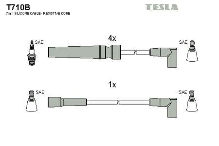 Tesla T710B Дроти високовольтні, комплект T710B: Приваблива ціна - Купити у Польщі на 2407.PL!