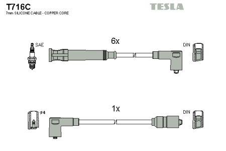Tesla T716C Ignition cable kit T716C: Buy near me in Poland at 2407.PL - Good price!