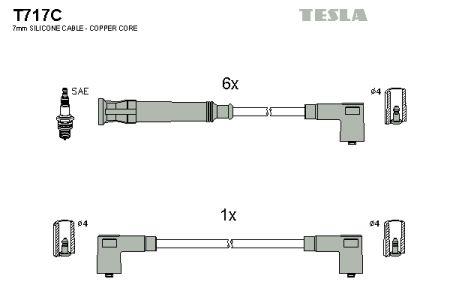 Tesla T717C Zündkabel kit T717C: Kaufen Sie zu einem guten Preis in Polen bei 2407.PL!