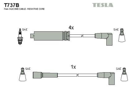 Tesla T737B Ignition cable kit T737B: Buy near me in Poland at 2407.PL - Good price!