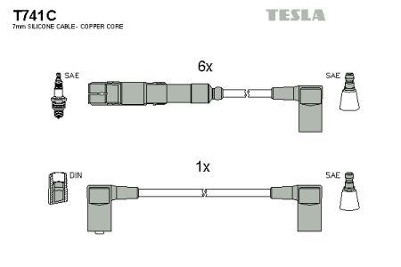 Tesla T741C Zündkabel kit T741C: Kaufen Sie zu einem guten Preis in Polen bei 2407.PL!