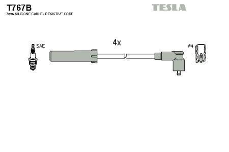 Tesla T767B Провода высоковольтные, комплект T767B: Купить в Польше - Отличная цена на 2407.PL!