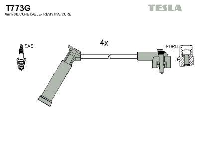 Tesla T773G Провода высоковольтные, комплект T773G: Отличная цена - Купить в Польше на 2407.PL!
