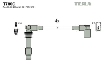 Tesla T780C Przewody wysokiego napięcia, komplet T780C: Dobra cena w Polsce na 2407.PL - Kup Teraz!