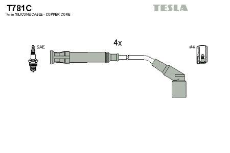 Tesla T781C Przewody wysokiego napięcia, komplet T781C: Dobra cena w Polsce na 2407.PL - Kup Teraz!