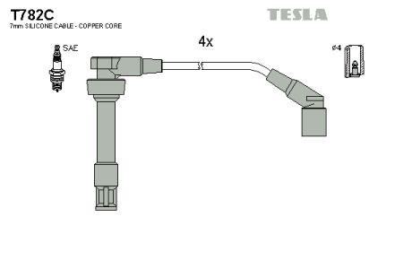 Tesla T782C Zündkabel kit T782C: Kaufen Sie zu einem guten Preis in Polen bei 2407.PL!
