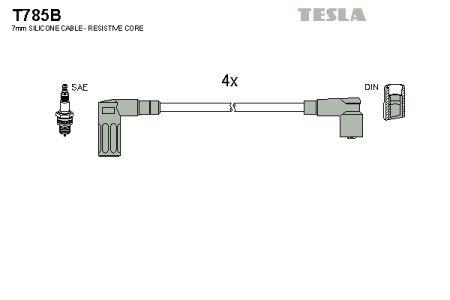 Tesla T785B Przewody wysokiego napięcia, komplet T785B: Dobra cena w Polsce na 2407.PL - Kup Teraz!
