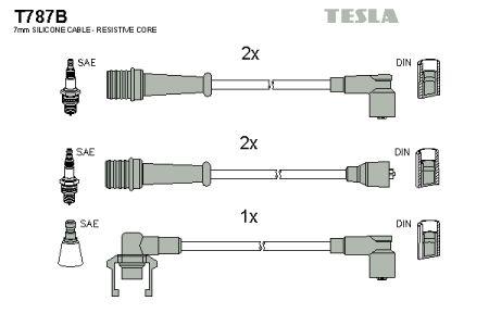 Tesla T787B Ignition cable kit T787B: Buy near me at 2407.PL in Poland at an Affordable price!