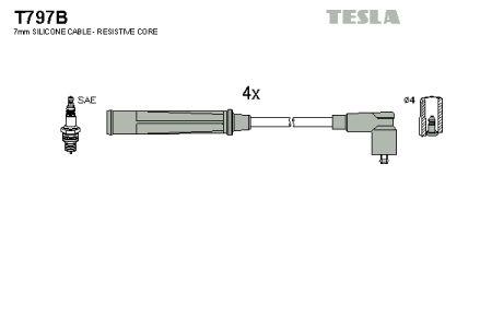 Tesla T797B Ignition cable kit T797B: Buy near me at 2407.PL in Poland at an Affordable price!