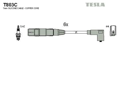 Tesla T803C Дроти високовольтні, комплект T803C: Приваблива ціна - Купити у Польщі на 2407.PL!