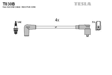 Tesla T830B Провода высоковольтные, комплект T830B: Отличная цена - Купить в Польше на 2407.PL!