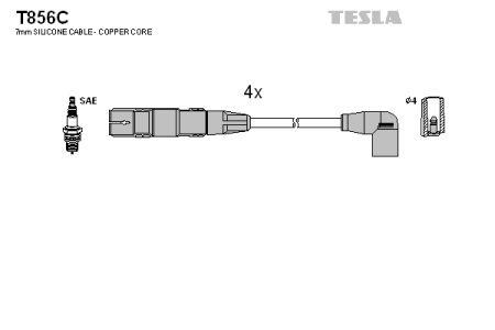 Tesla T856C Przewody wysokiego napięcia, komplet T856C: Dobra cena w Polsce na 2407.PL - Kup Teraz!