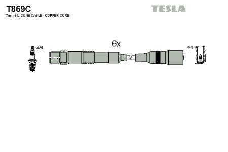 Tesla T869C Дроти високовольтні, комплект T869C: Приваблива ціна - Купити у Польщі на 2407.PL!