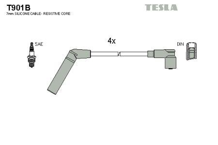 Tesla T901B Провода высоковольтные, комплект T901B: Отличная цена - Купить в Польше на 2407.PL!