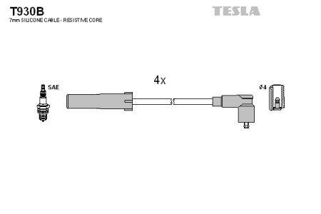 Tesla T930B Провода высоковольтные, комплект T930B: Отличная цена - Купить в Польше на 2407.PL!