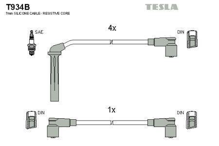 Tesla T934B Провода высоковольтные, комплект T934B: Отличная цена - Купить в Польше на 2407.PL!