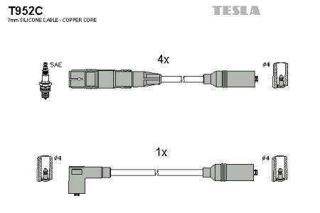 Tesla T952C Przewody wysokiego napięcia, komplet T952C: Atrakcyjna cena w Polsce na 2407.PL - Zamów teraz!