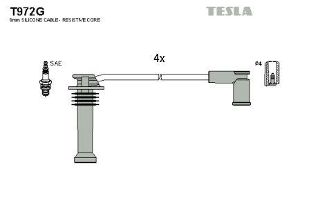 Tesla T972G Zündkabel kit T972G: Kaufen Sie zu einem guten Preis in Polen bei 2407.PL!