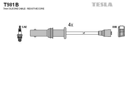 Tesla T981B Przewody wysokiego napięcia, komplet T981B: Dobra cena w Polsce na 2407.PL - Kup Teraz!